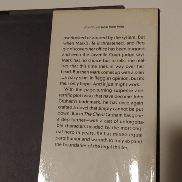 3/$13 The Client by John Grisham 1993 adult fiction book - Picture 6 of 9